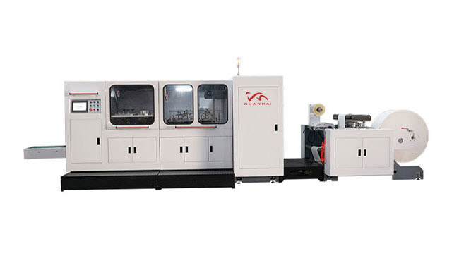 V Bottom Paper Bag Machine with perforation type knife