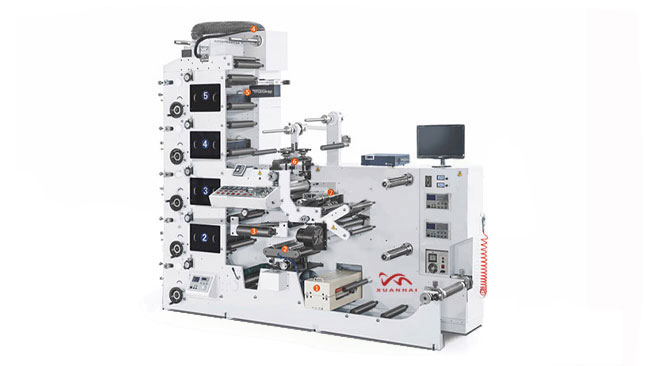 RY-320 Five-Color Multifunctional Sticker Label Flexo Printing Machine