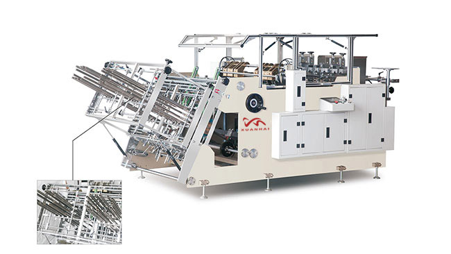 ZF-1200 Double Lined Burger Box Making Machine