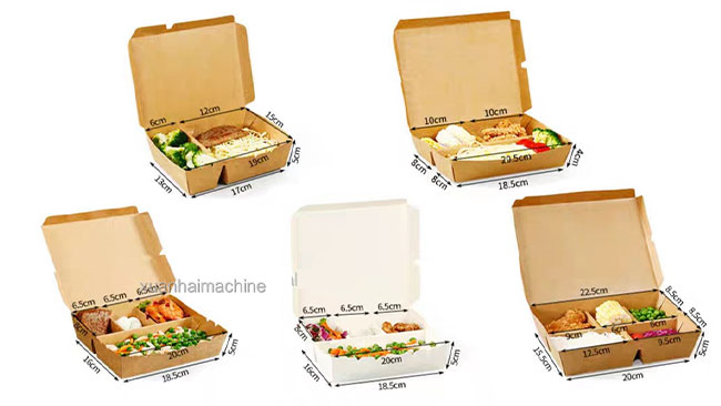 paper food lunch box making machine