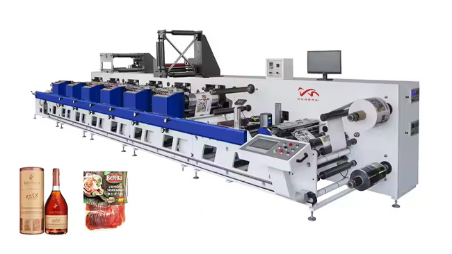 Full automatic 2 4 6 8 10 Colors Unit Type 3ply plastic label Flexographic Flexo Printing Machine