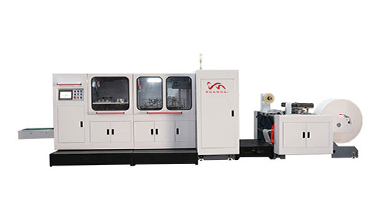 What are the core technical challenges in the forming process of a V-bottom paper bag machine?